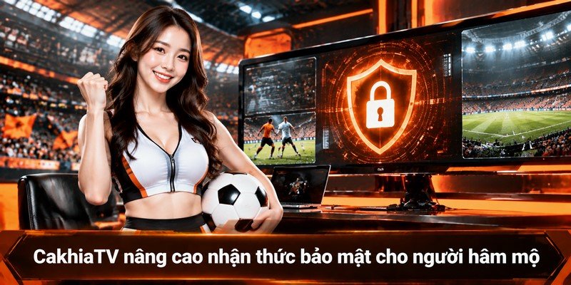 CakhiaTV nâng cao nhận thức bảo mật cho người hâm mộ